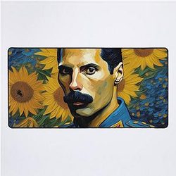 Freddie Mercury Van Gogh Desk Mat