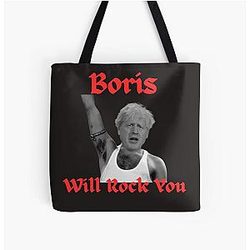 Boris Johnson as Freddie Mercury Tote Bag
