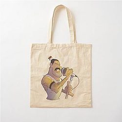Freddie Mercury Cotton Tote Bag