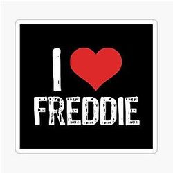 I Love Freddie Sticker