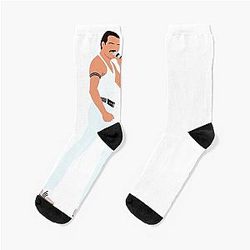 Freddie Mercury Sticker Socks