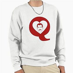 Freddie Mercury Queen of Hearts Logo Sweatshirt