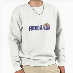 Freddie Mercury illustration with the Mercury planet Pullover Sweatshirt