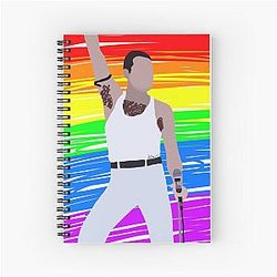 Freddie Mercury Pride Spiral Notebook