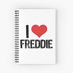 I Love Freddie Spiral Notebook