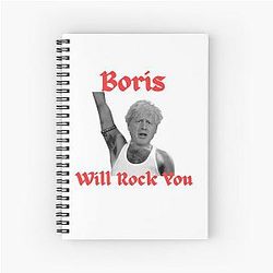 Boris Johnson as Freddie Mercury Notebook