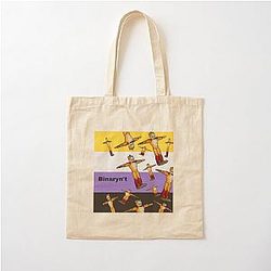 Glamrock Freddy Fazbear Nonbinary Pride Meme Cotton Tote Bag