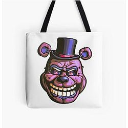 Freddy Fazbear Face Decal Tote Bag