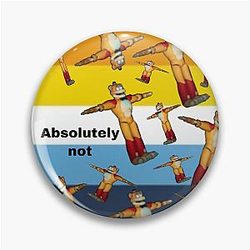 Glamrock Freddy Fazbear Pride Flag Meme Pin