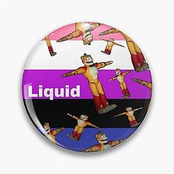 Glamrock Freddy Fazbear Gender Fluid Pride Flag Meme Pin