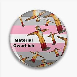 Glamrock Freddy Demigirl Pride Meme Pin