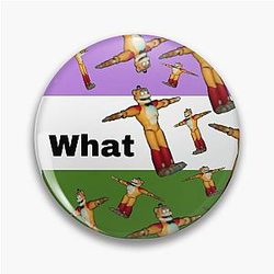 Glamrock Freddy Fazbear Genderqueer Pride Flag Meme Pin