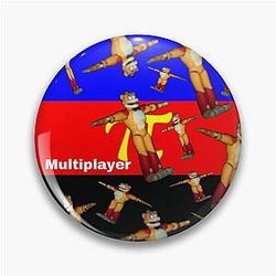 Glamrock Freddy Fazbear Polyamorous Pride Flag Meme Pin