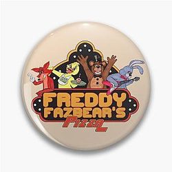 1980's Retro Freddy Fazbear Pizza Logo Pin