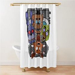 The Hidden Behind Freddy Fazbear Shower Curtain