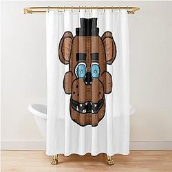 Freddy Fazbear Secrets You Never Knew Modular Bathroom Shower Curtain