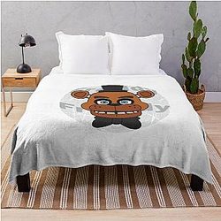 Freddy Fazbear Horror Movie Throw Blanket