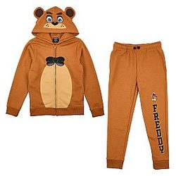 Five Nights at Freddy's Freddy Fazbear 2-Pack Cosplay Zip Front Hoodie & Joggers Set