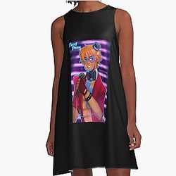 Five Nights at Freddy's Freddy Fazbear Cosplayer Illustration A-Line Dress