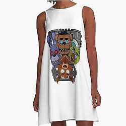 The Mystery Behind Freddy Fazbear A-Line Dress