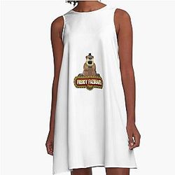 Is Freddy Fazbear? - FNAF A-Line Dress