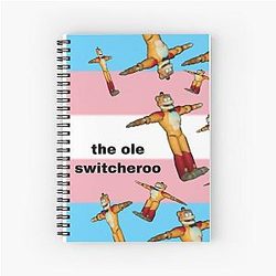 Glamrock Freddy Fazbear Transgender Pride Meme Notebook
