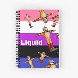 Glam Rock Freddy Fazbear Genderfluid Pride Spiral Notebook