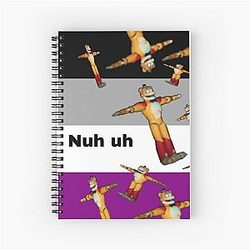 Glamrock Freddy Fazbear Asexual Pride Flag Meme Notebook