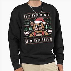 Freddy Fazbear Ugly Christmas Sweater FNAF Pullover Sweatshirt
