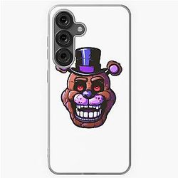 Freddy Fazbear Face with Hat Sticker Samsung Galaxy Soft Case
