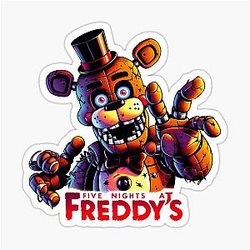 Freddy Fazbear Five Nights at Freddy's Stylized Art Sticker