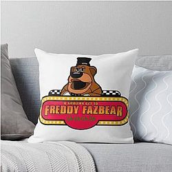Freddy Fazbear Sign Throw Pillow