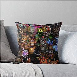 The Freddy Fazbear FNaF Poster Throw Pillow