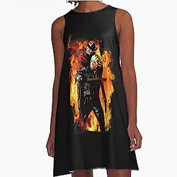 Freddy vs Jason A-Line Dress