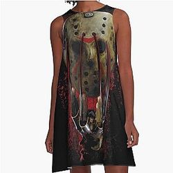 Freddy vs Jason Mask and A-Line Claws Dress