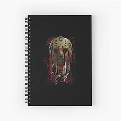 Freddy vs Jason Mask Spiral Notebook
