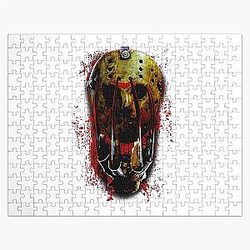 Mens Gloves and Mask Freddy Vs Jason Cute Gifts Jigsaw Puzzle