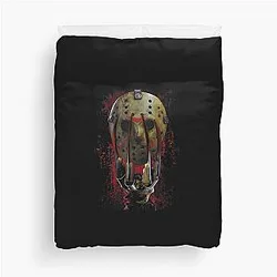 Freddy vs Jason Mask and Claws Duvet Cover