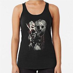 Freddy vs Jason Racerback Tank Top