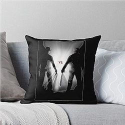 Freddy vs Jason Throw Pillow
