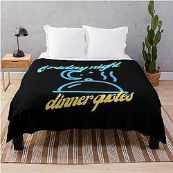 Friday night dinner quotes throw blanket