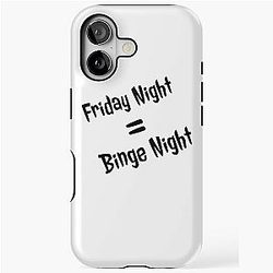 White Friday Night Dinner Quotes iPhone Case