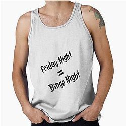 White Friday Night Dinner Tank Top