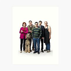 Official Friday Night Dinner The Goodman Family Jim Milson Art Print