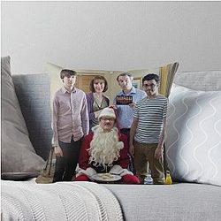 Official Friday Night Dinner Family Xmas Throw Pillow