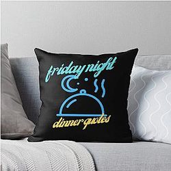 Friday Night Dinner Throw Pillow