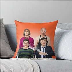 Official Friday Night Dinner Orange Throw Pillow