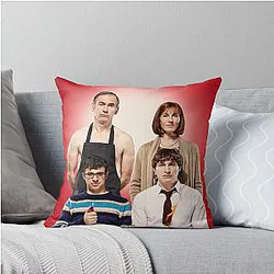 Official Friday Night Dinner Red Throw Pillow