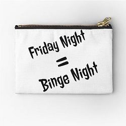 White Friday Night Quotes Pouch