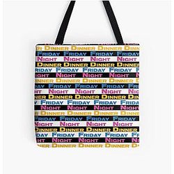 Official Friday Night Dinner Fan Art Repeat All Over Print Tote Bag